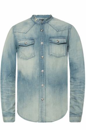Denim shirt with decorative buttons, zdjęcie 1 Denim shirt with decorative buttons od Balmain